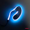 LED COB-Streifen für Auto blau 2x30cm 12V AMIO-04571