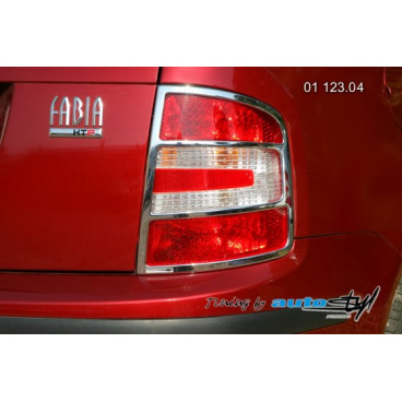 Škoda Fabia Rücklichtrahmen – Kombi, Limousine – Chrom (Bjv. ab 9/2004)
