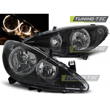 Peugeot 307 04.2001-09.2005 ANGEL EYES SCHWARZE FRONTKLARE LICHTER