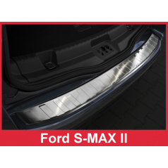 Edelstahlabdeckung - Schwellenschutz für die hintere Stoßstange Ford S-MAX II 2015-16