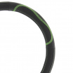 Lenkradbezug schwarz perforiert mit grüner Naht 37-39 cm
