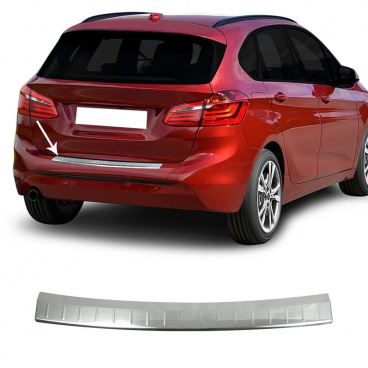 Heckstoßstangenabdeckung aus Edelstahl Omtec BMW 2 F45 2014-21