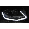 VW T6 15- Frontscheinwerfer klar schwarz LED TRU DRL
