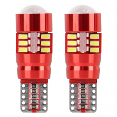 Leuchtmittel 27 SMD LED T10 (W5W) 12V weiß CAN-BUS mit Linse