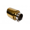 Endstück des Schalldämpfers 114mm Eingang 76mm Gold Silber