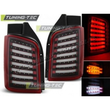 VW T5 04.2003-2009 / 2010- LED-Rückleuchten, rote weiße LED
