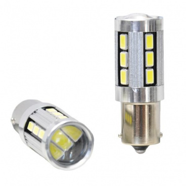 LED-Lampe BA15S weiß CANBUS 18LED 5730SMD 2 Stk LED-Lampe BA15S weiß CANBUS 18LED 5730SMD 2 Stk
