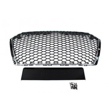 Grill Audi A4 B9 RS-Style Chrom PDC