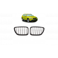 BMW X1 E84 Doppelrippen Kühlergrill Glänzend Schwarz