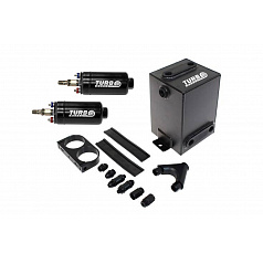 Kraftstofftank Swirl Pot 3L TurboWorks für 2 Pumpen 250LPH (im Set) Schwarz