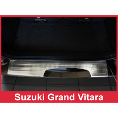 Edelstahlabdeckung - Schwellenschutz für die hintere Stoßstange Suzuki Grand Vitara 2006-15