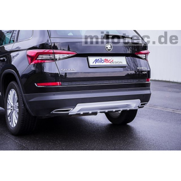 Škoda Kodiaq Heckstoßstangendiffusor silber