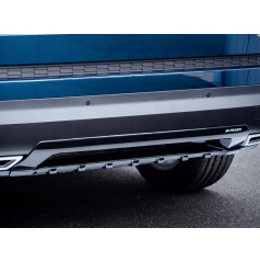 Heckstoßstangendiffusor – glänzend schwarzer „Klavierlack“ – Škoda Kodiaq