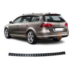 Omtec Carbon-Kunststoff-Heckstoßstangenkantenabdeckung mit VW Passat 2010–15 Kombi