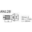 Sicubloc-Verriegelungsschrauben MM14x1,5x30 mm Konus, Schlüssel 17