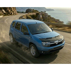 Abdeckung des vorderen Teils der Motorhaube aus schwarzem Carbon Dacia Duster 2010-2018