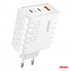 Netzladegerät Quick Charge 65W USB-A + 2xUSB-C AMiO-04289