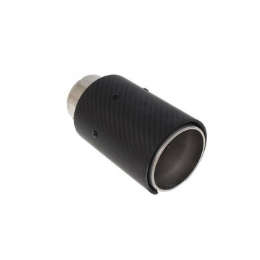 Endrohrdämpfer 89mm Eingang 65mm Carbon Matt Endrohrdämpfer 89mm Eingang 65mm Carbon Matt