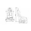 Sportstuhl SLIDE KS2 Premium Schwarz & Zebra Velours Silber Glitzer