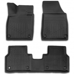 Gummiset 3D präziser Autoteppiche Elroq einschließlich Abdeckung des hinteren mittleren Teils