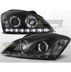 KIA CEED 2006–09 FRONT CLEAR LIGHTS DAYLIGHT LED BLACK