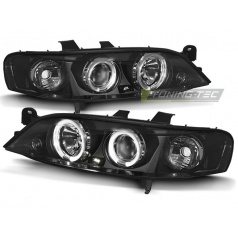 Opel Vectra B 11.1995-12.1998 Angel Eyes schwarze klare Frontscheinwerfer