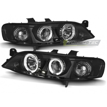 Opel Vectra B 11.1995-12.1998 Angel Eyes schwarze klare Frontscheinwerfer