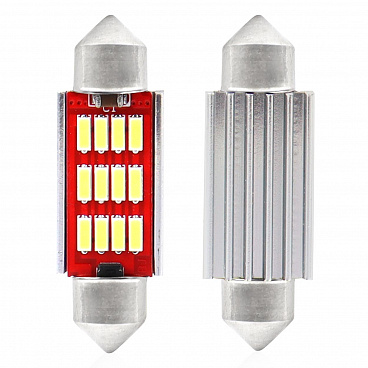 Sulfitlampen VISION CANBUS 12 SMD 4014 Soffitte 36 mm Weiß 12 V/24 V