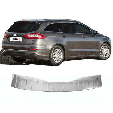 Edelstahl polierte Heckstoßstangenabdeckung Omtec Ford Mondeo V 2015+ Kombi