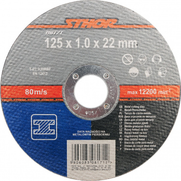 Metallscheibe 125 x 22 x 1,0 mm