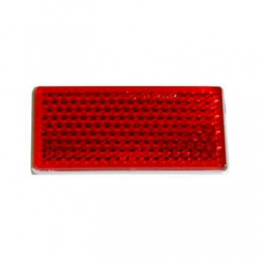 Reflektor quadratisch rot 89x40 mm