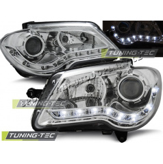 VW TOURAN 2006-10 KLARES FRONTLICHT, TAGESLICHT, LED, CHROM