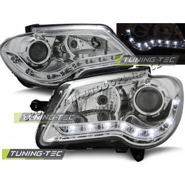 VW TOURAN 2006-10 KLARES FRONTLICHT, TAGESLICHT, LED, CHROM