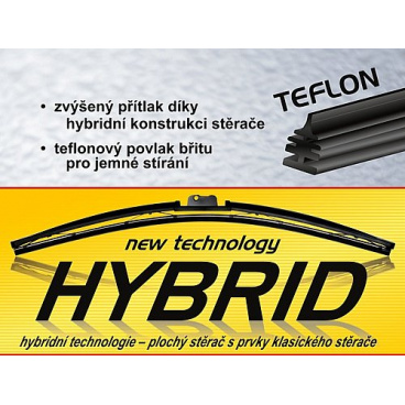 Scheibenwischer-Hybrid – Teflonblatt und 11 Adapter 300 mm–710 mm Scheibenwischer-Hybrid – Teflonblatt und 11 Adapter 300 mm–710 mm