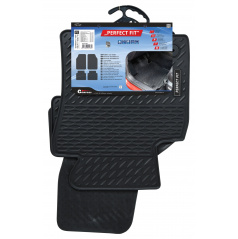 Präzise Gummi-Automatten II für Škoda-, Seat- und VW-Executive-Fahrzeuge, 4-tlg. mit Fixierung