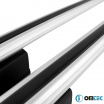 Abschließbarer Aluminium-Dachträger Omtec Boldbar V2 silber mit einer Belastung von bis zu 75 kg