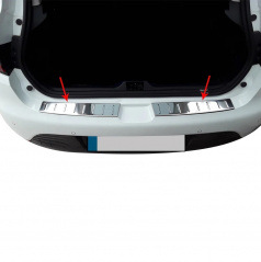 Kantenabdeckung der hinteren Stoßstange aus poliertem Edelstahl für Renault Clio IV 2012-2019 HTB