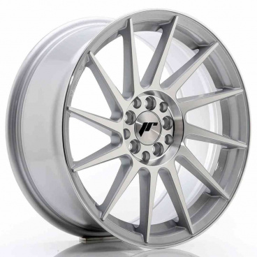 JR Wheels JR22 18x7,5 ET40 5x112/114 Silber Polierte Frontseite JR Wheels JR22 18x7,5 ET40 5x112/114 Silber Polierte Frontseite