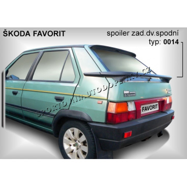 ŠKODA FAVORIT Heckspoiler. untere Tür 0014 ŠKODA FAVORIT Heckspoiler. untere Tür 0014
