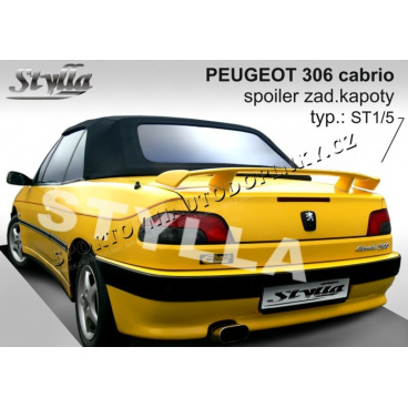 PEUGEOT 306 1994+ Cabrio-Heckspoiler. Hauben (EU-Homologation)