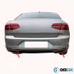 Edelstahl polierte Auspuffblenden Omtec VW Passat B8 2015-19 Limousine