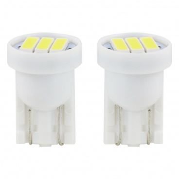 Standlichtbirnen T10 3 SMD LED weiß 6000K - 2 Stk Standlichtbirnen T10 3 SMD LED weiß 6000K - 2 Stk
