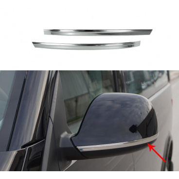 Edelstahlleitungen 2 Stück poliert für Spiegel VW T5 2010-15, T6, Amarock