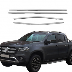 Untere Fensterverkleidung aus Edelstahl Mercedes X-Klasse 2017+