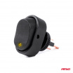 Ovaler Wippschalter mit gelber LED-Diode