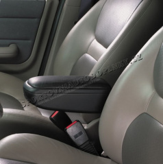 Milotec-Armlehne – schwarzes Leder, Škoda Roomster