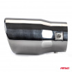 Sportliches Edelstahl-Auspuffrohr Gunmetal 90 mm