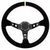 Sportlenkrad WRC schwarzes Wildleder 350 mm (rote Naht)