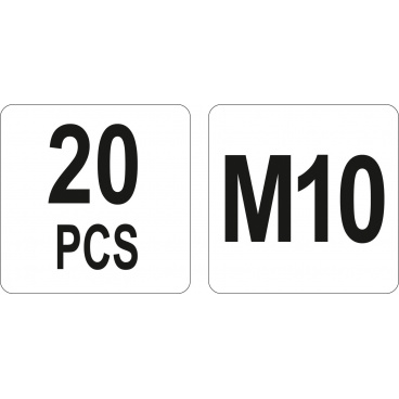 Einnietmutter Stahl M10, 20 Stk Einnietmutter Stahl M10, 20 Stk