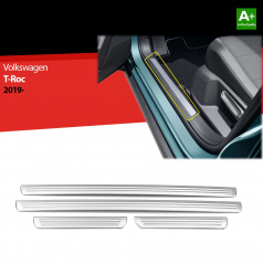 Inneneinstiegsleisten aus Edelstahl VW T-roc 2017-21 4-tlg